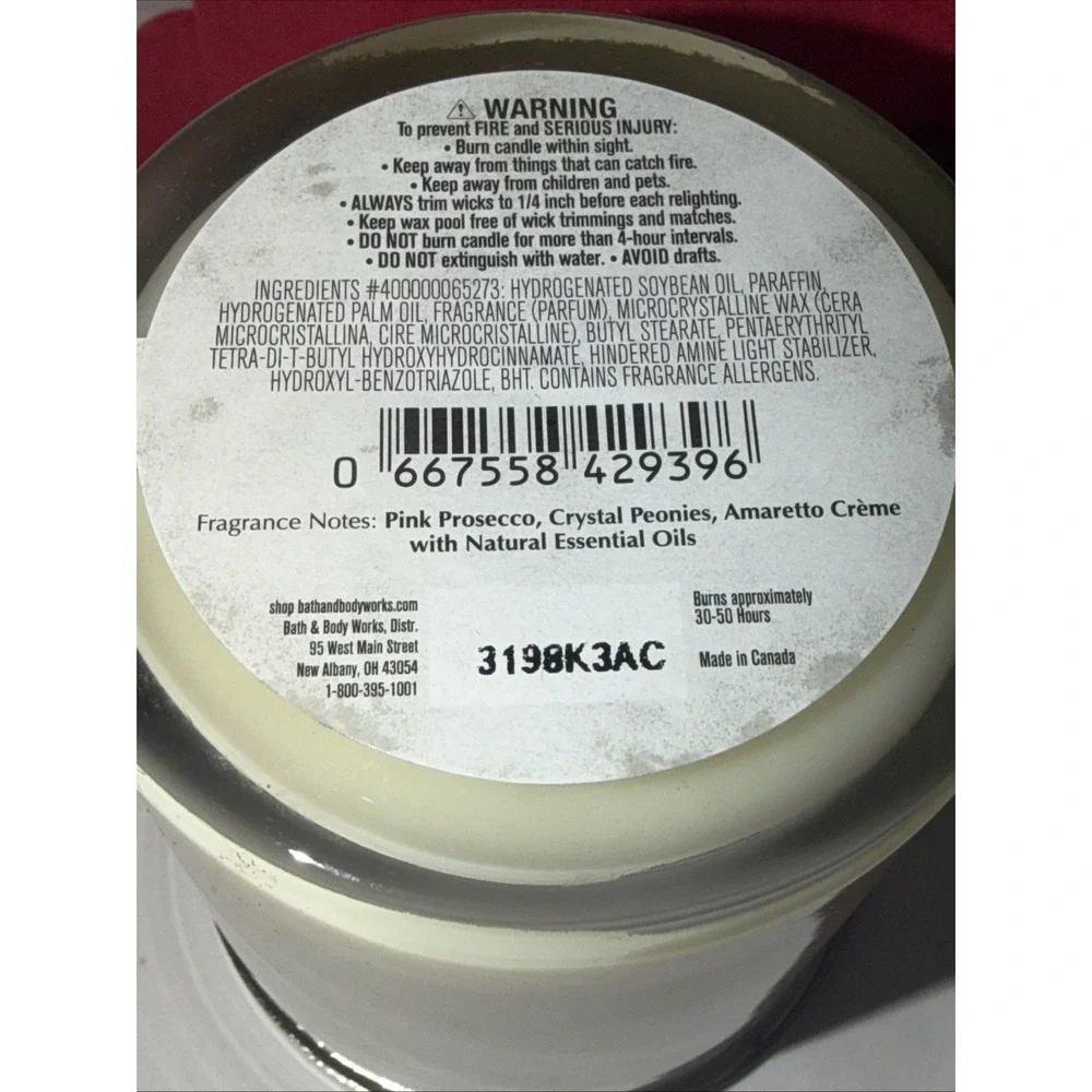 Bath & Body Works A Thousand Wishes Scented Single Wick Candle 8oz White Barn
